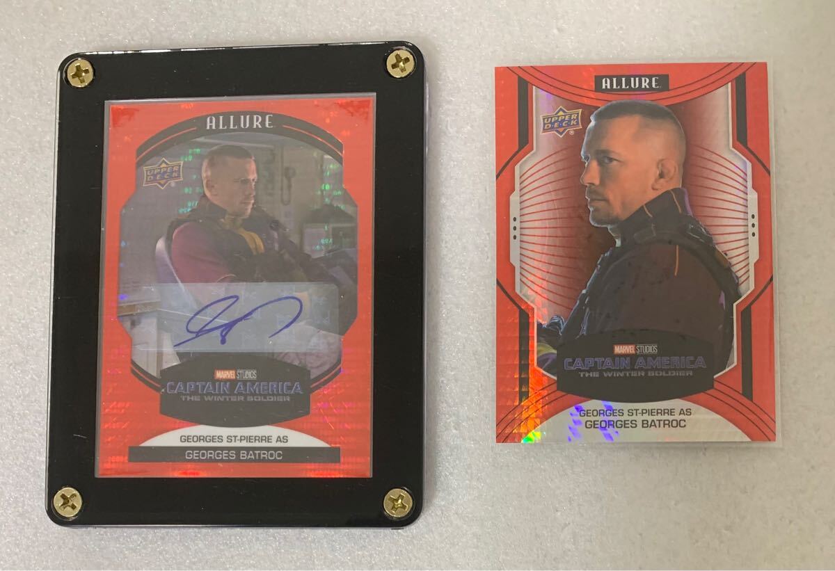 Marvel Allure Georges St. Pierre as Georges Batroc Auto Captain American Winter Soldier 直筆サイン入り Upper Deck マーベルカード