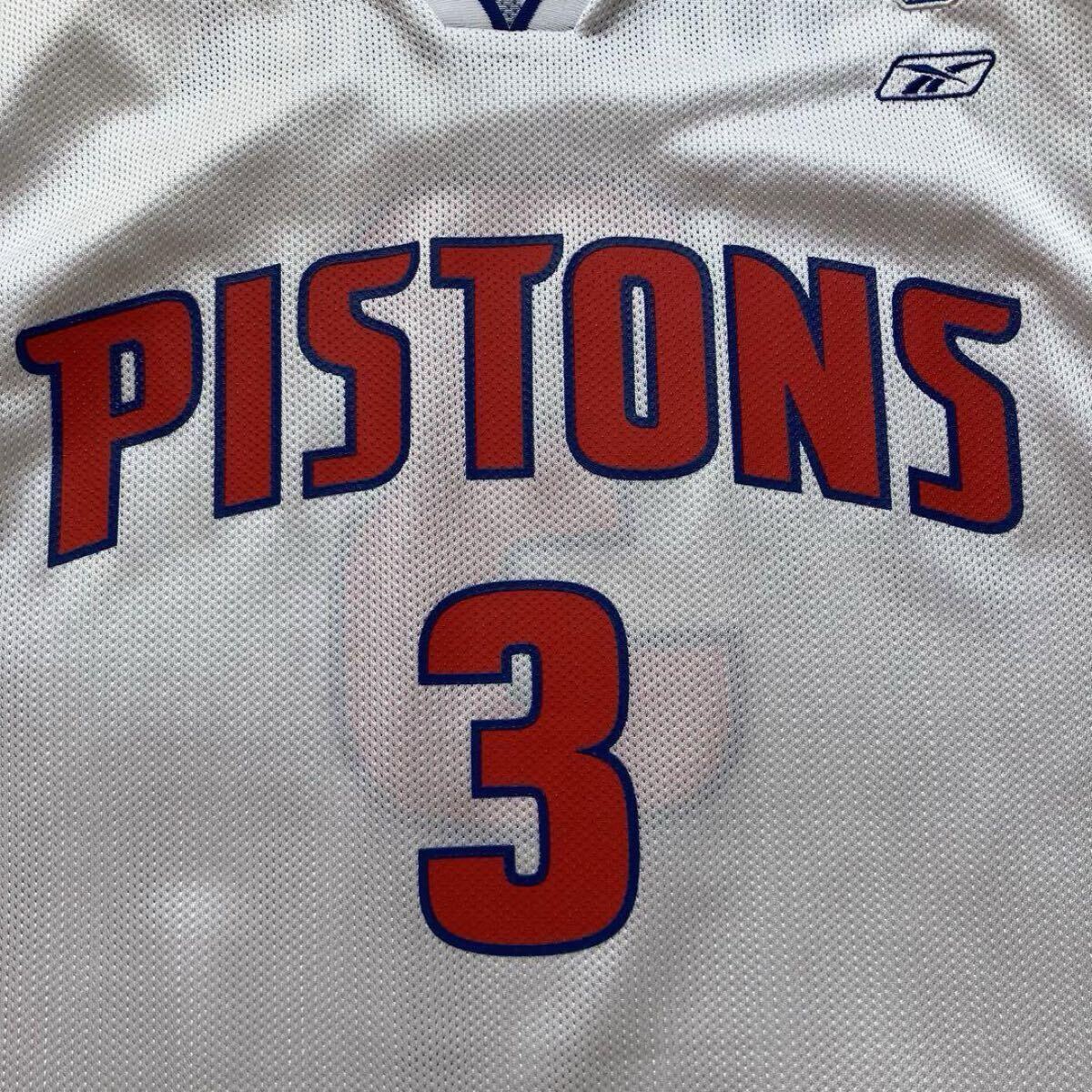 美品】 NBA PISTONS WALLACE #3 ベン・ウォレス reebok 美品】 NBA PISTONS WALLACE #3 ベン・ウォレス reebok