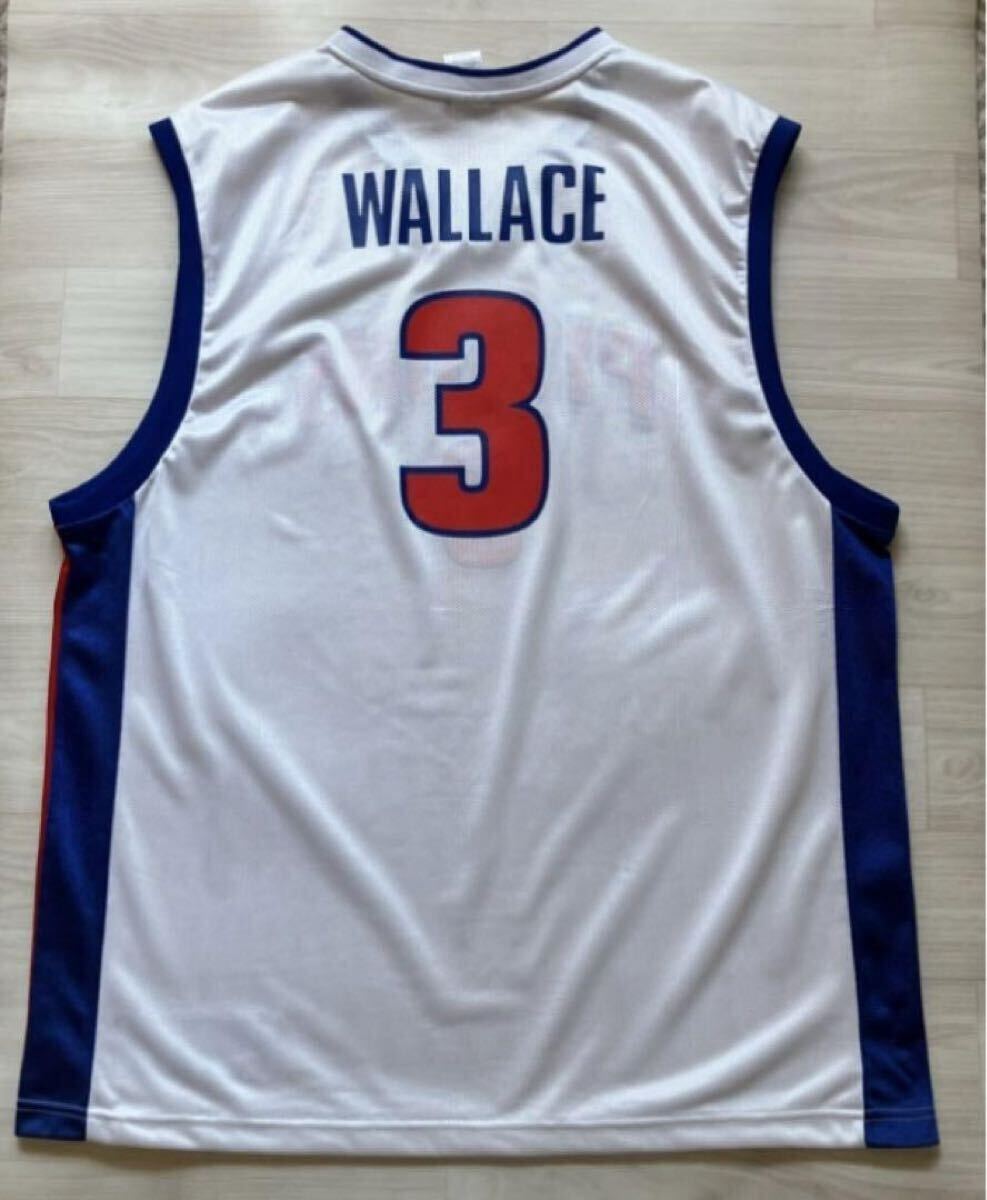 美品】 NBA PISTONS WALLACE #3 ベン・ウォレス reebok 美品】 NBA PISTONS WALLACE #3 ベン・ウォレス reebok