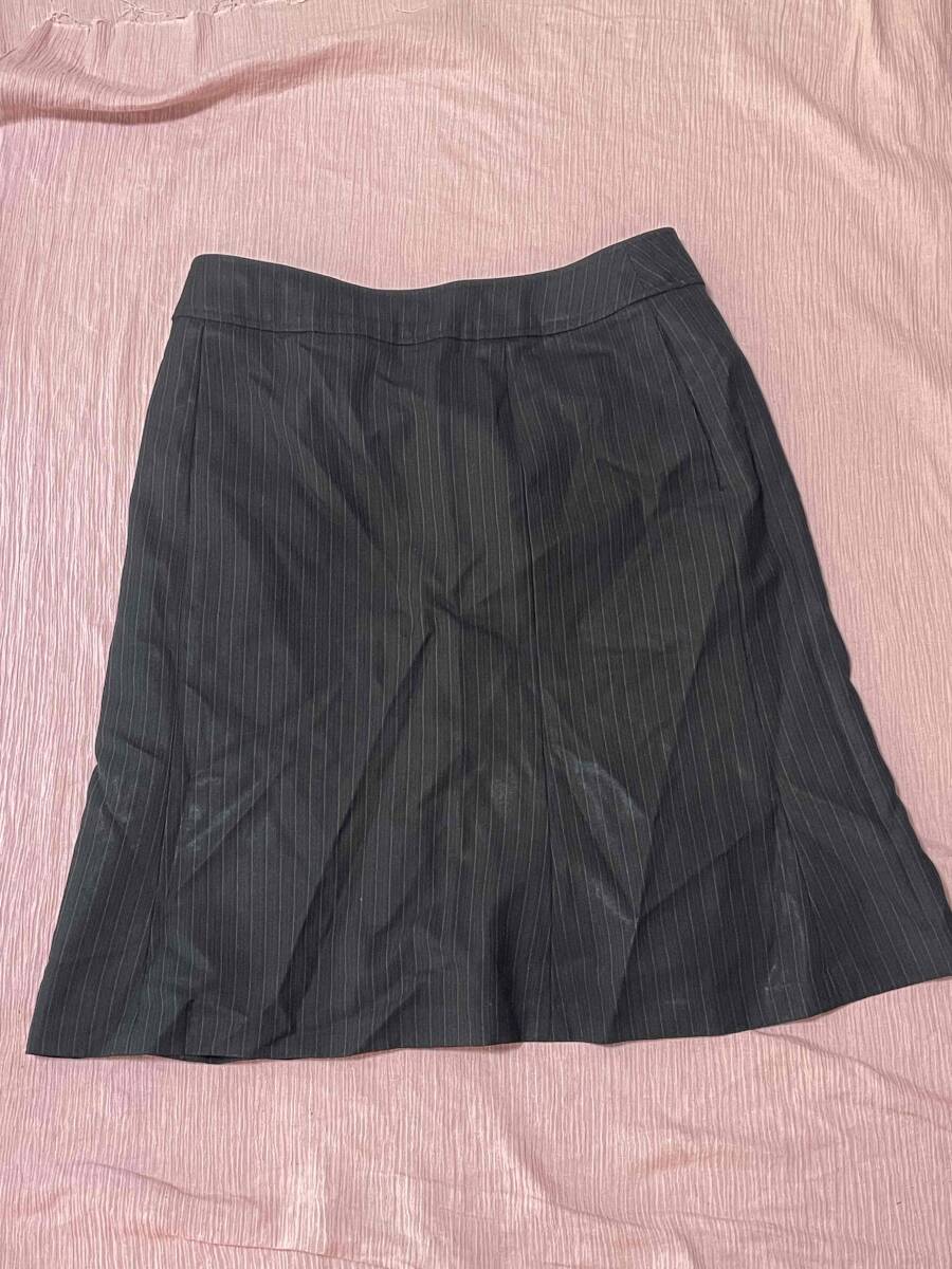 ※Dランク※【中古】BONMAX_15号_スカート（ストライプ）AS2245/Amatir/ボンマックス/かわいいOL制服/おしゃれ会社事務服