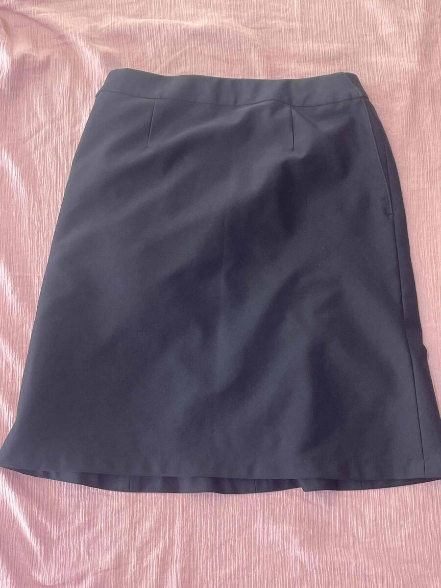 ※Cランク※【中古】SERVO_9号_後ろマーメードスカート(紺　ネイビー）/GSKL1806/かわいい会社事務服/おしゃれOL制服