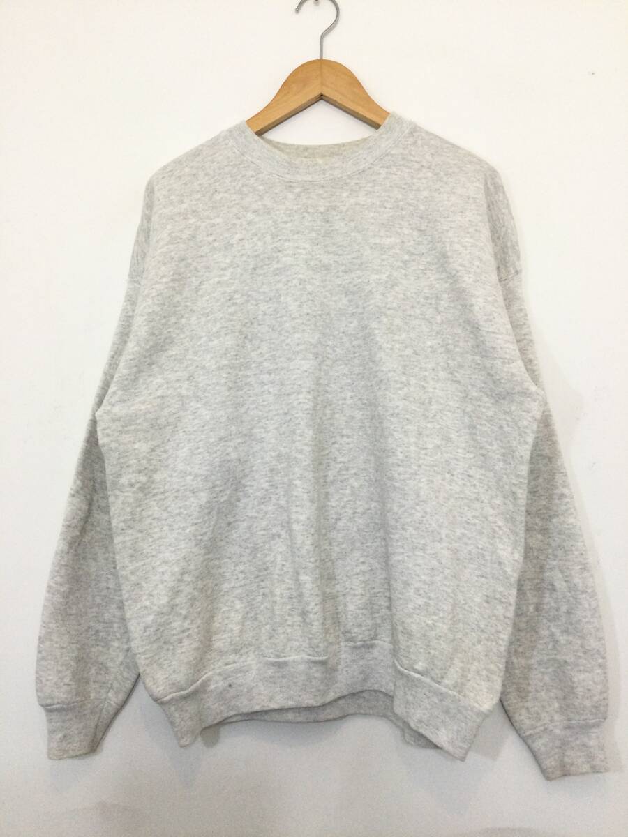 VINTAGE？ 無地 スウェット スウェットシャツ トレーナー 裏起毛 メンズLくらい 【良品】38