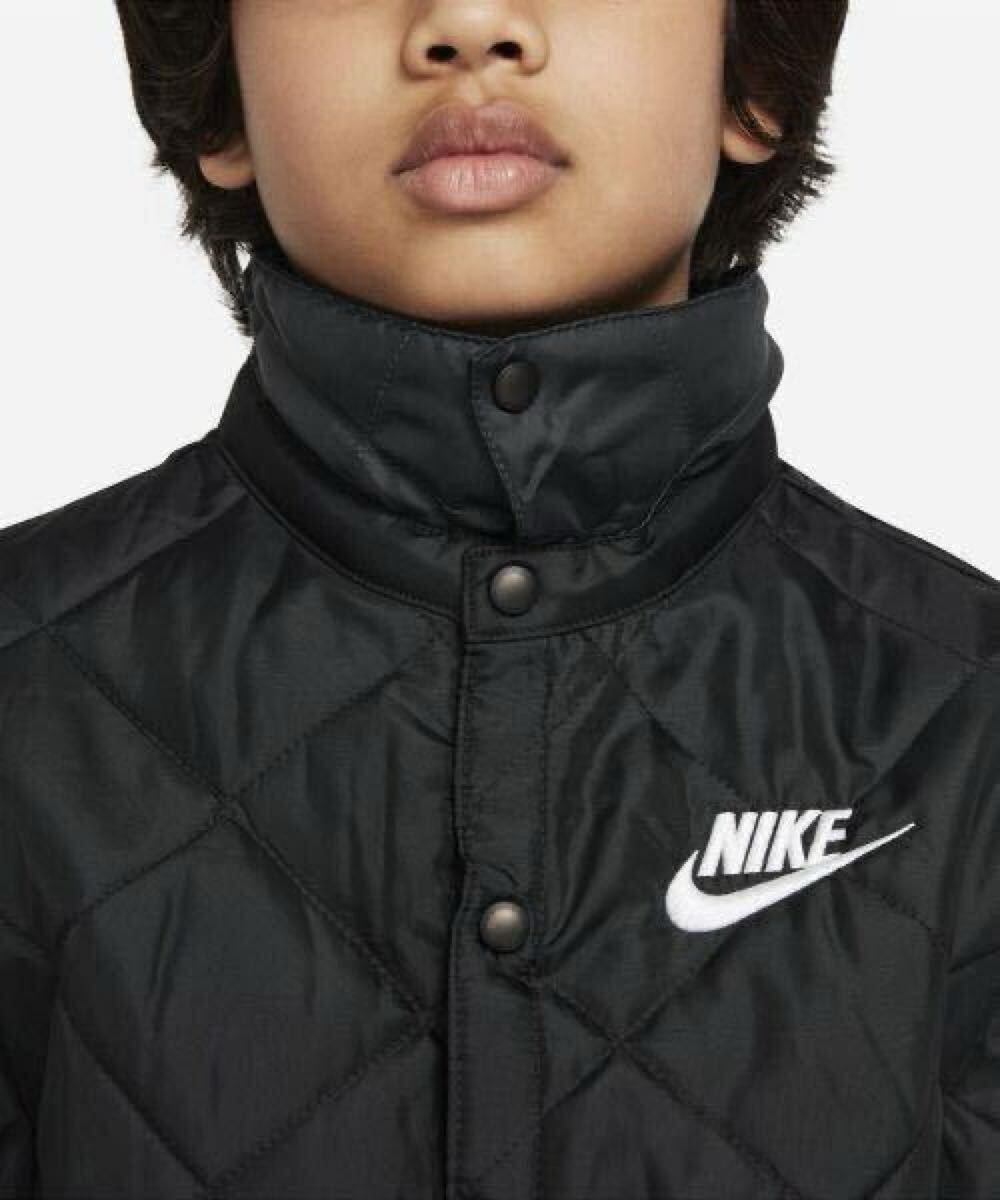 新品 140㎝ NIKE ナイキ スポーツウェア サーマフィット　ジュニア シンセティックフィル ジャケット ブラック　黒