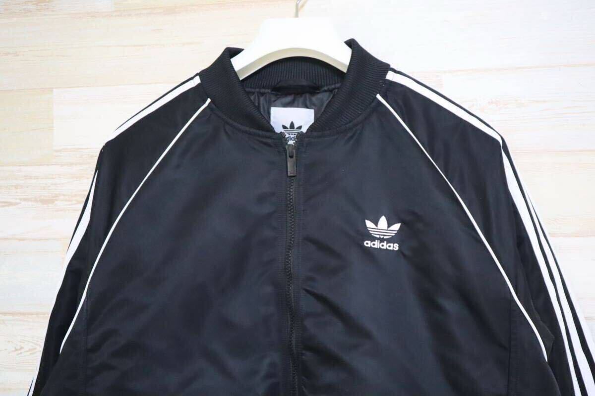  новый товар обычная цена 19800 иен L размер adidas originals Adidas Originals premium колледж жакет Bomber жакет с хлопком чёрный 