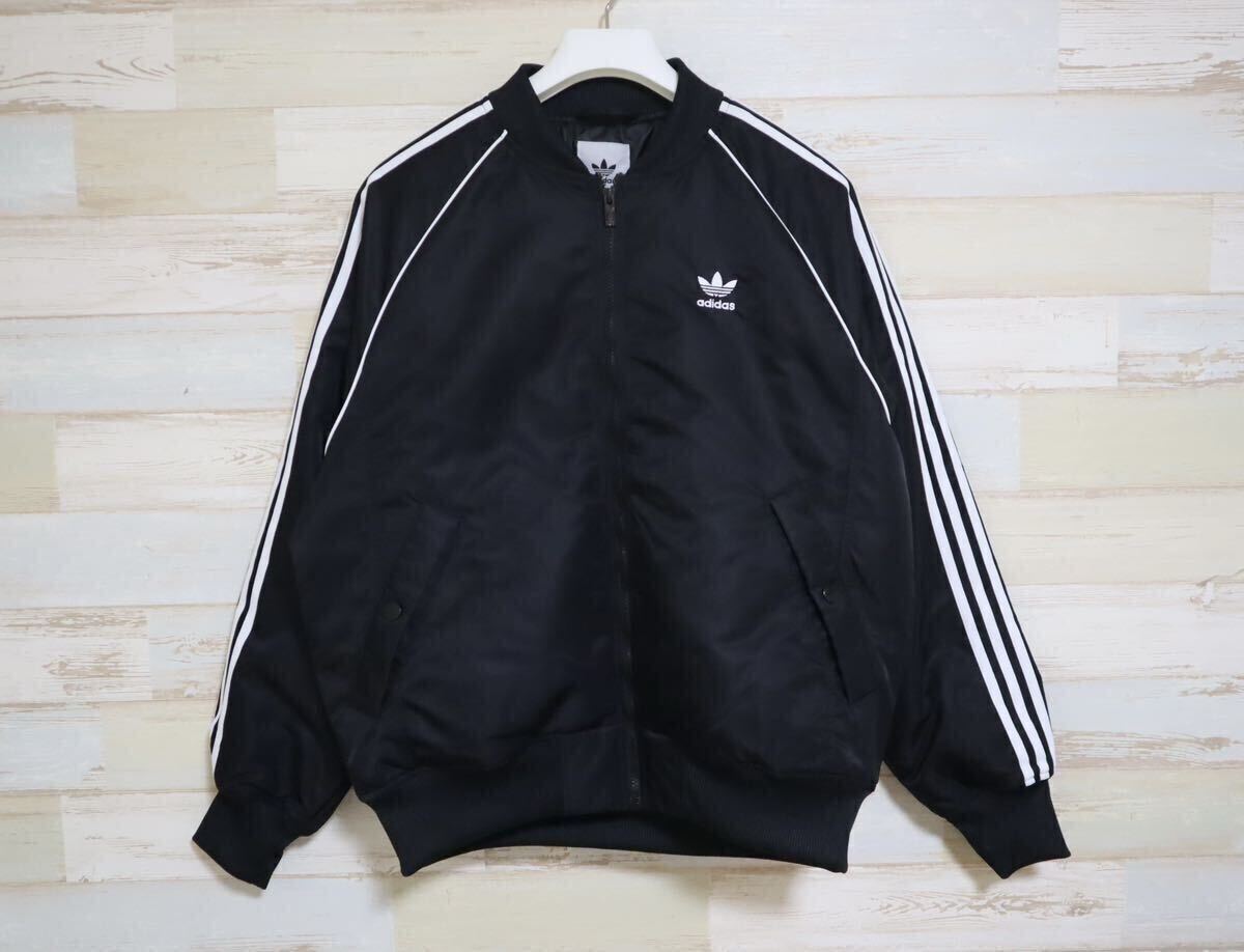  новый товар обычная цена 19800 иен L размер adidas originals Adidas Originals premium колледж жакет Bomber жакет с хлопком чёрный 