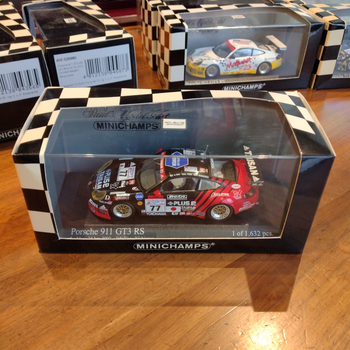 ミニチャンプス MINICHAMPS 1/43 400 026977 Porsche 911 GT3RS Le Mans 24 hrs. 2002 Iida/Yogo/Nishizawa ポルシェ ルマン