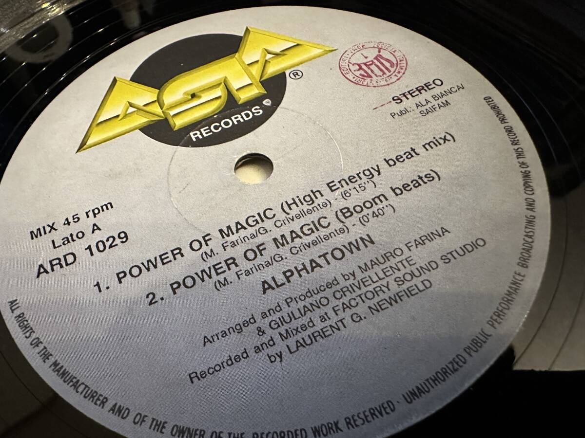 12”★Alpha Town / Power Of Magic / ハイエナジー / ユーロビート！