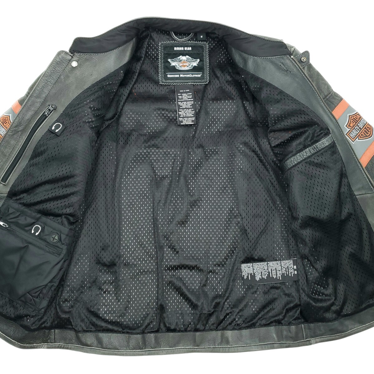 高級カウハイドレザー HARLEY-DAVIDSON M黒シングルライダース 高級カウハイドレザー HARLEY-DAVIDSON M黒シングルライダース
