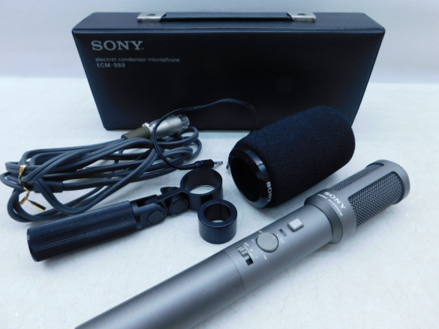 ★月1597 ソニー ステレオマイクロフォン ECM-989 コンデンサーマイク マイク SONY 32410241