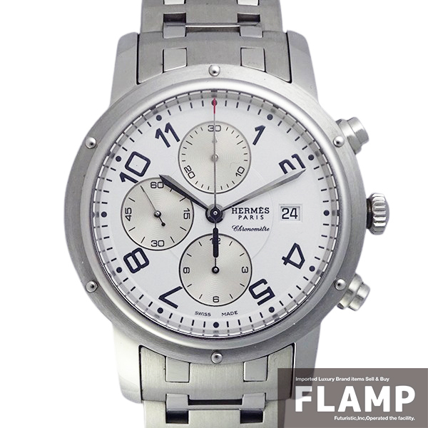HERMES エルメス クリッパー クロノグラフ CP1.910 メンズ 腕時計(jì)【中古】