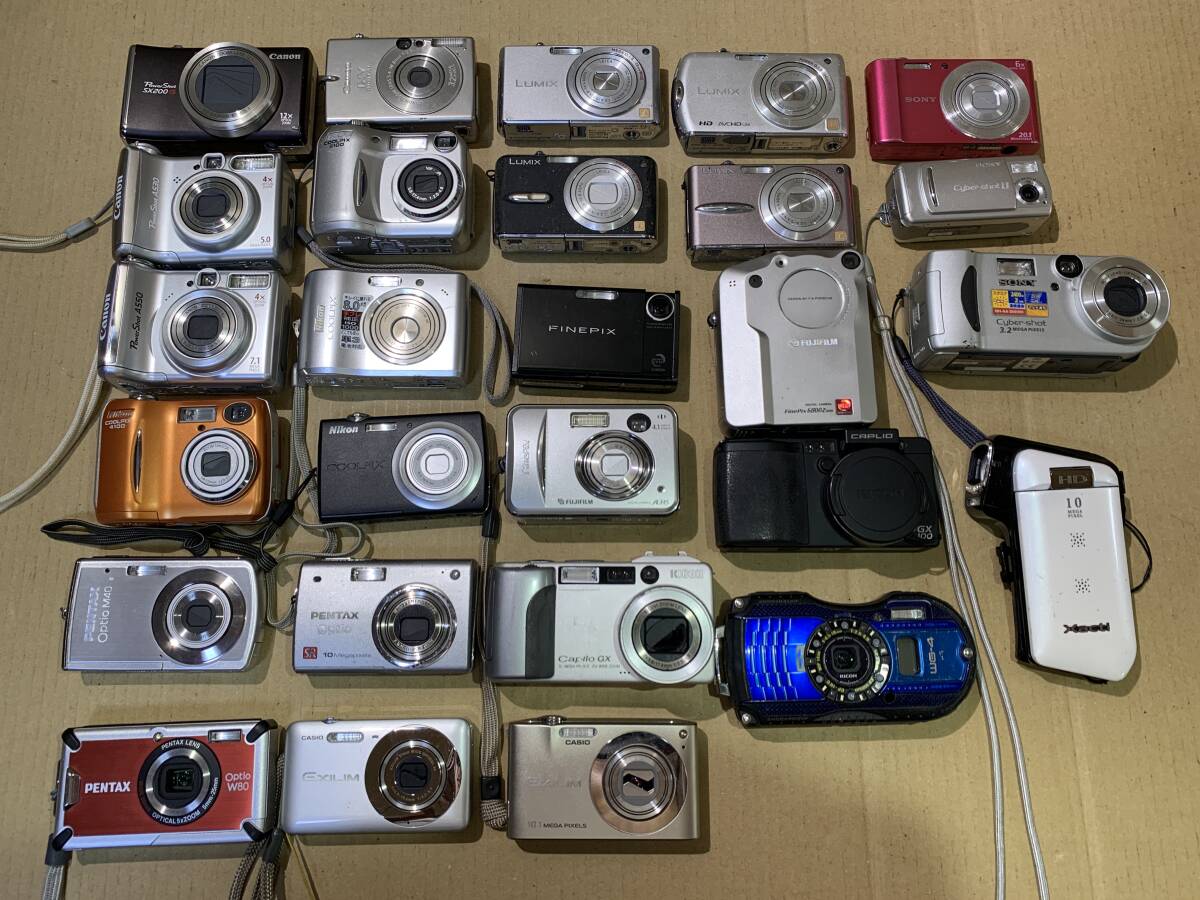 ☆デジタルカメラ☆ Canon SONY Nikon OLYMPUS Panasonic 21台 ☆デジタルカメラ☆ Canon SONY Nikon OLYMPUS Panasonic 21台