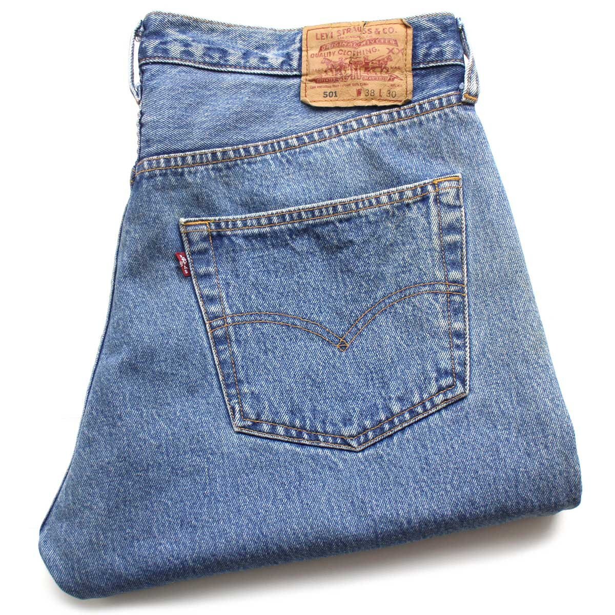 ★00s Levi'sリーバイス 501 デニムパンツ w38 L30★SDP3272 ジーンズ ストレート ストーンウォッシュ オーバーサイズ ビッグサイズ