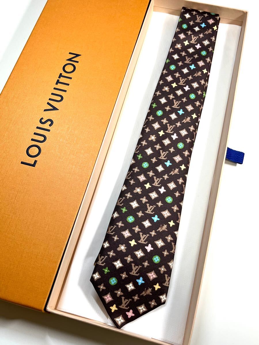 超希少未使用LOUIS VUITTON ネクタイ モノグラム クラギー レア 超希少未使用LOUIS VUITTON ネクタイ モノグラム クラギー レア
