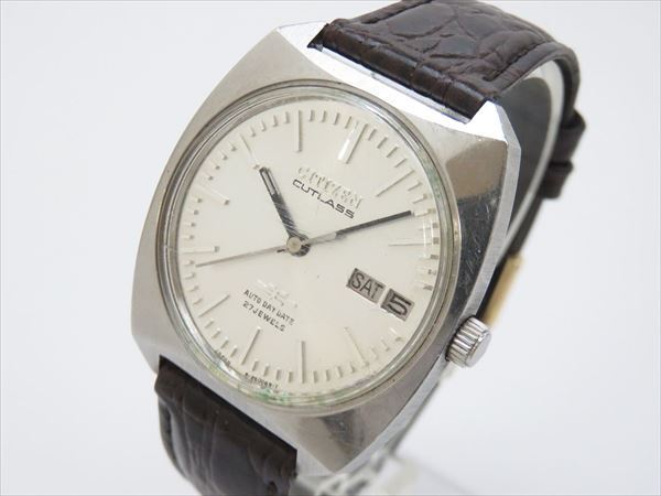 ◆◇CITIZEN シチズン CUTLASS カトラス メンズ 自動巻 27石 4-260058 稼働品◇◆