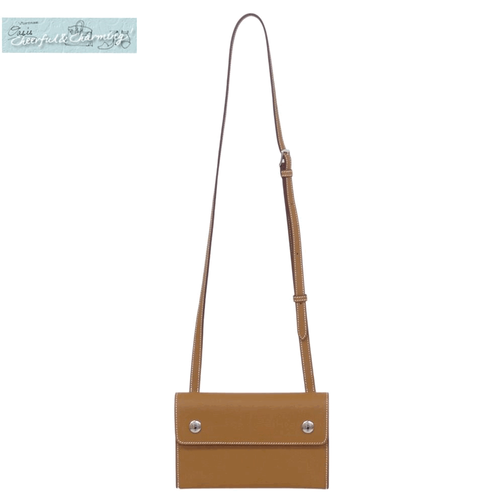 Sランク HERMES 財布 エルメスナップ ゴールド シルバー シルバーセリエ エプソン W刻印 '24年11月購入
