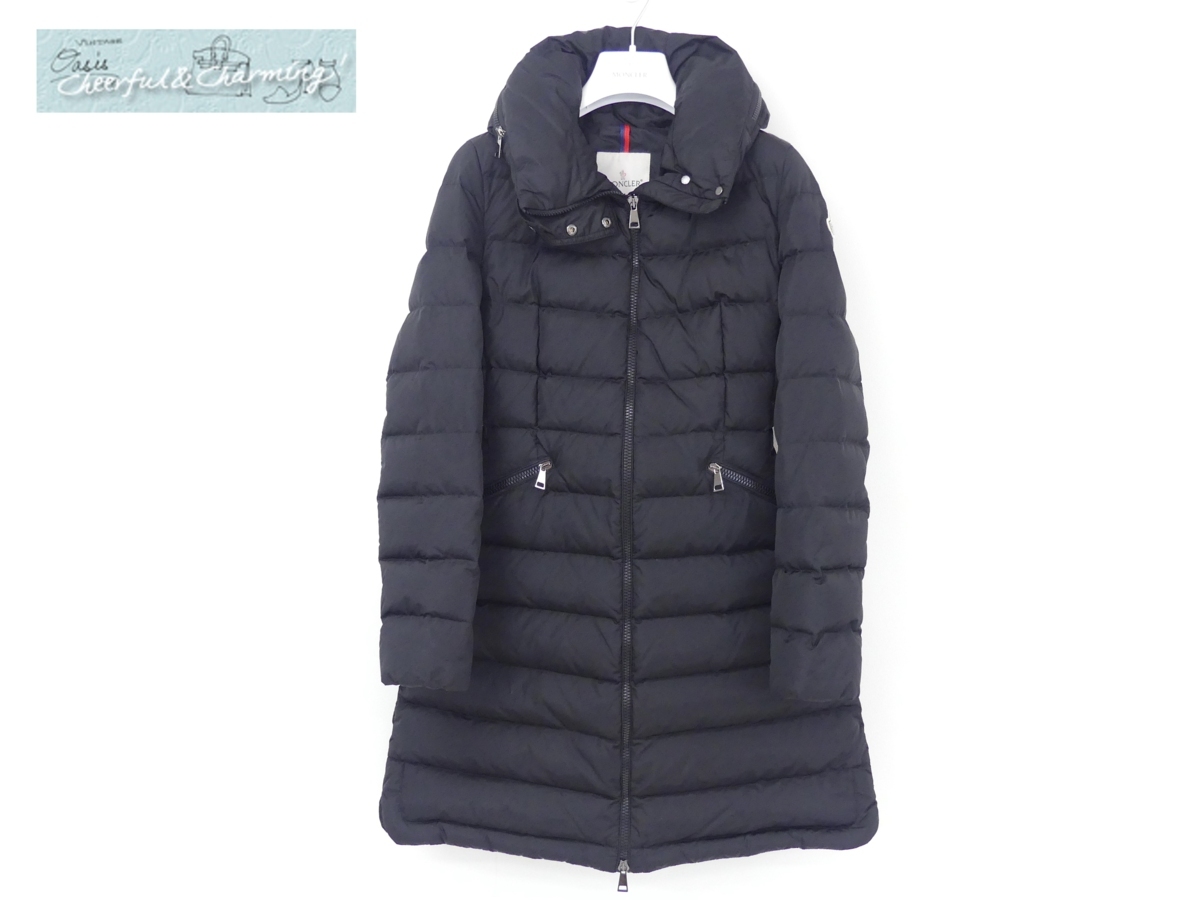 MONCLER ダウンコート FLAMMETTE 1 ブラック '17年 海外購入品