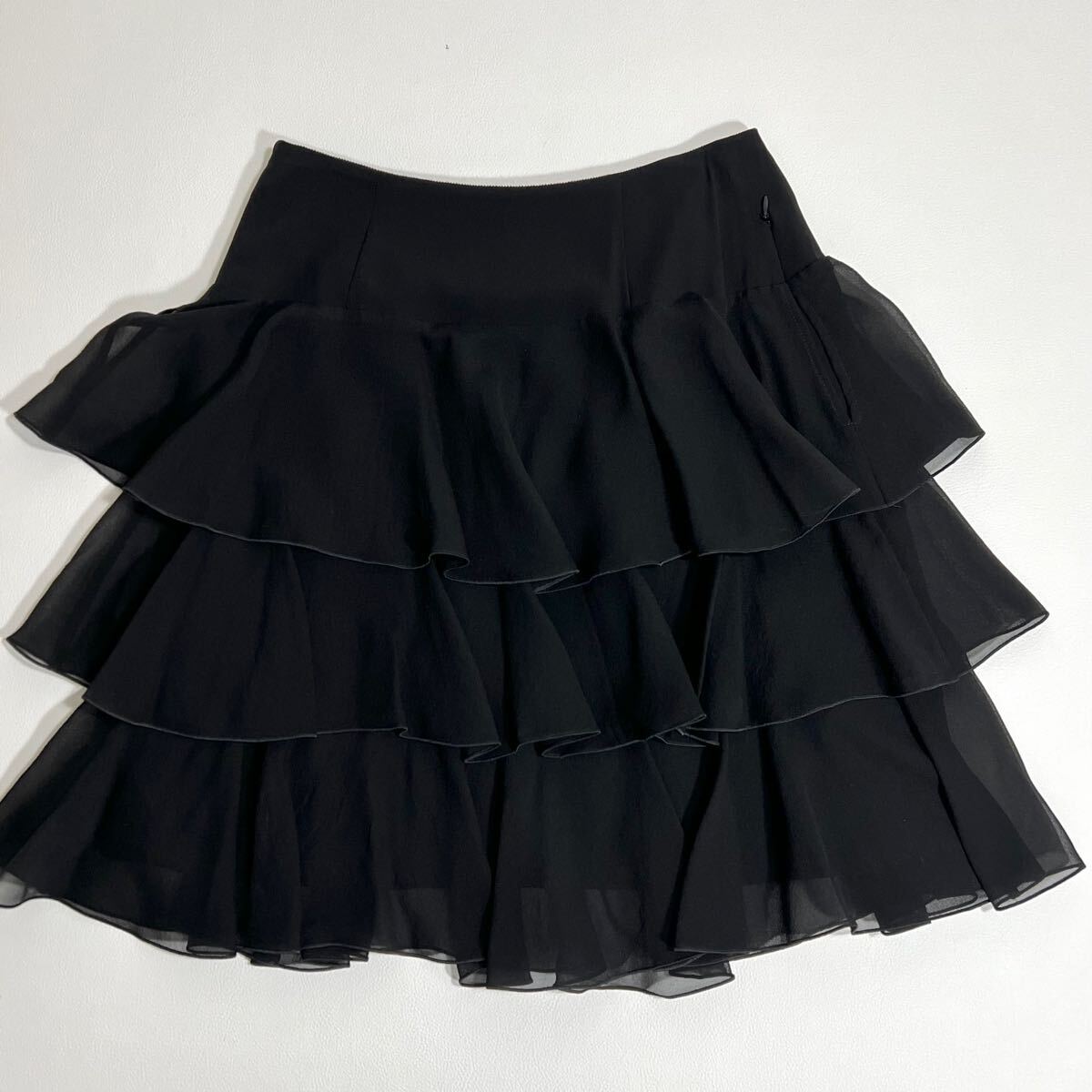 美品 FOXEY BOUTIQUE フォクシーブティック フレアスカート シルク 