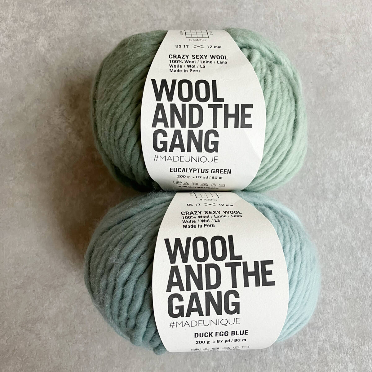 【W(wǎng)OOL AND THE GANG】CRAZY SEXY WOOL　2玉　クレイジーセクシーウール　WATG　海外毛纟　棒針　かぎ針　手編み　毛纟