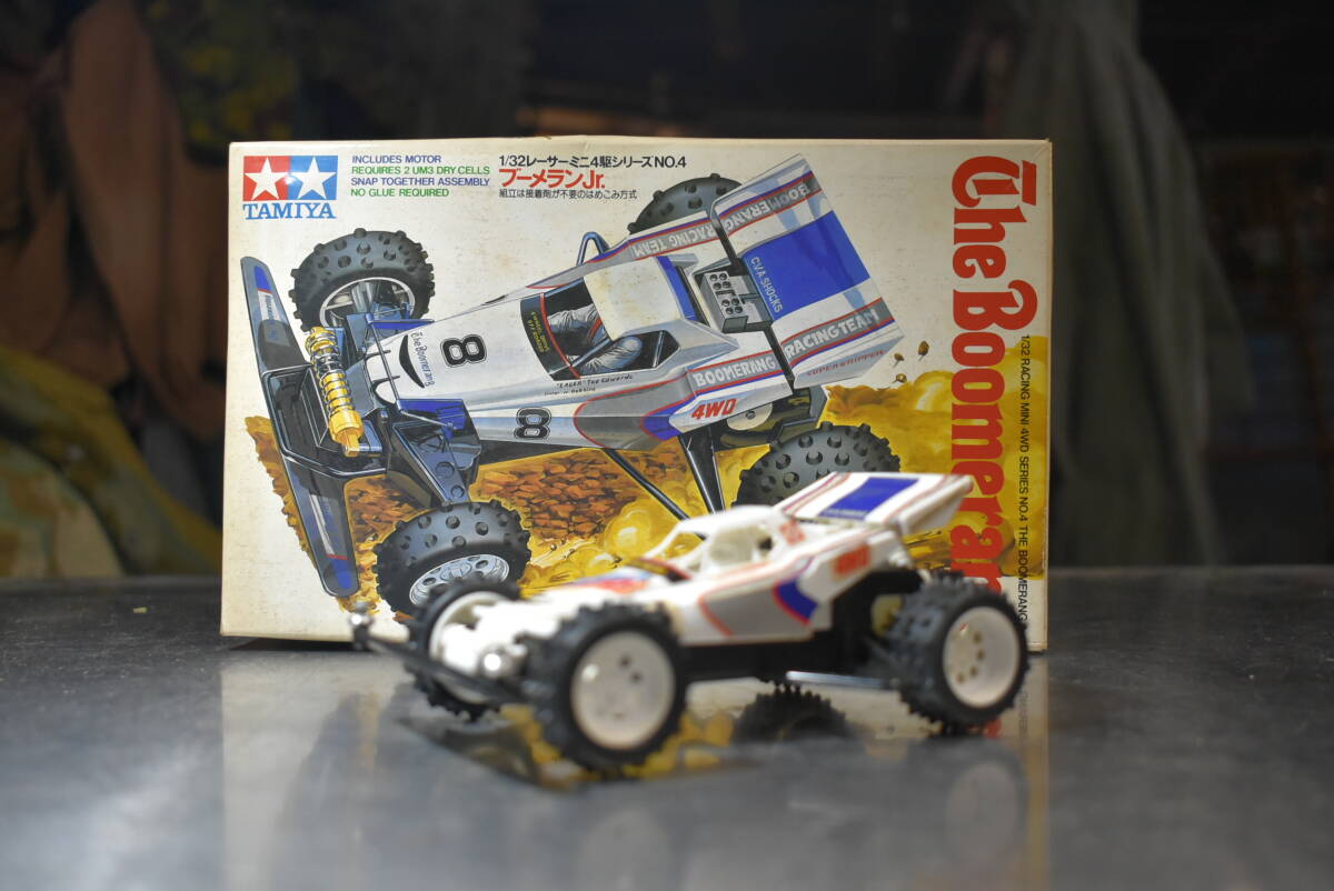 大切な TAMIYA 1986 Vtg Qp585 KIT JUNIOR BOOMERANG THE 4WD MINI 2904 ミニ四駆