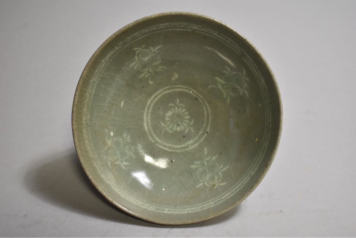 緑屋fc□ 時代物 李朝 高麗青磁 茶碗 高麗茶碗 朝鮮古陶 i9/9 緑屋fc□ 時代物 李朝 高麗青磁 茶碗 高麗茶碗 朝鮮古陶 i9/9
