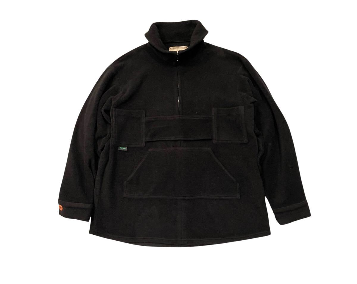 USA製 DAY ONE CAMOUFLAGE FLEECE JACKET デイ ワン カモフラージュ フリース ジャケット ビンテージ made in USA ブラック_画像1