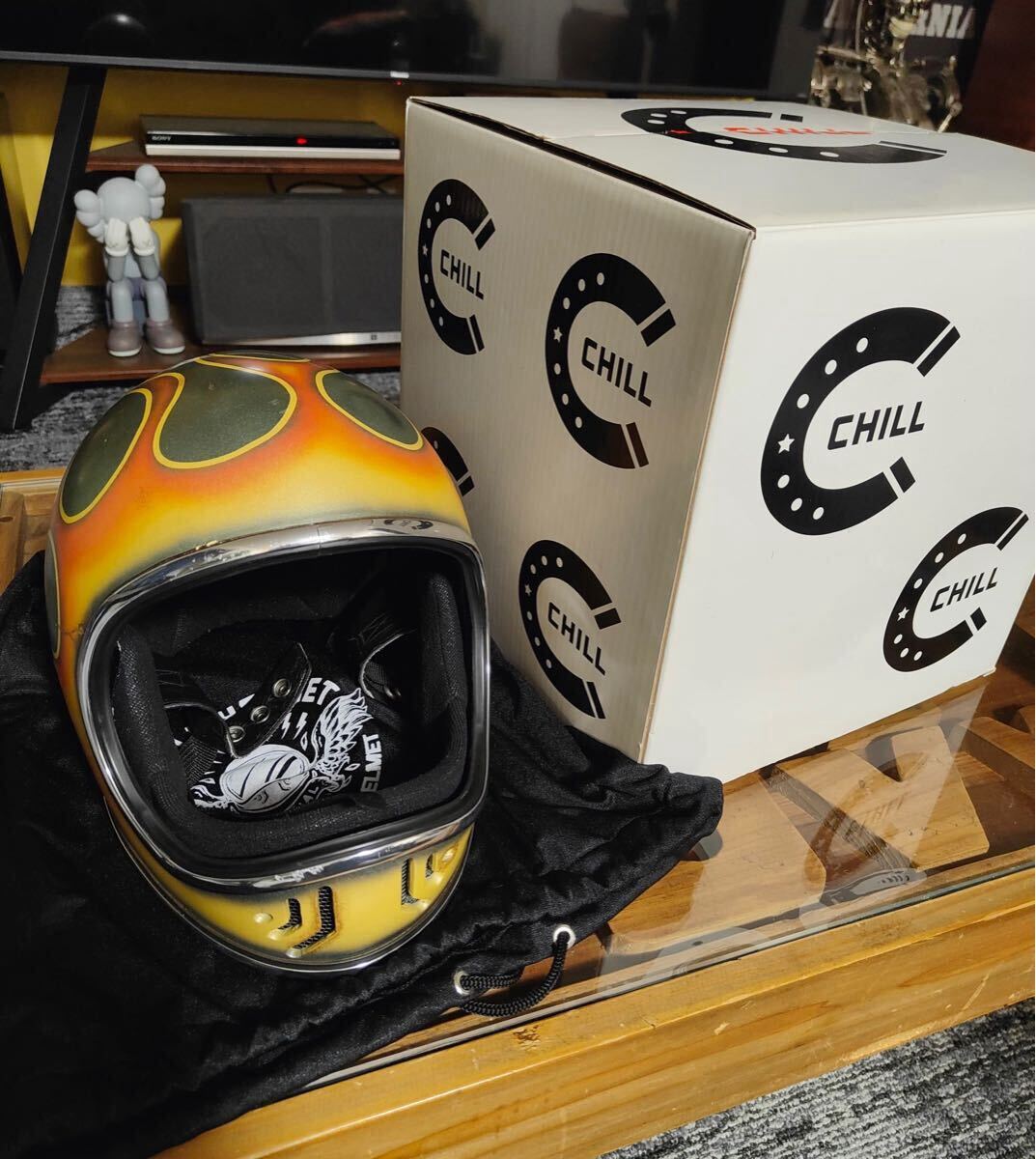 送料込み CHILL チル オリジナル ボンバーマンヘルメット フル 送料込み CHILL チル オリジナル ボンバーマンヘルメット フル