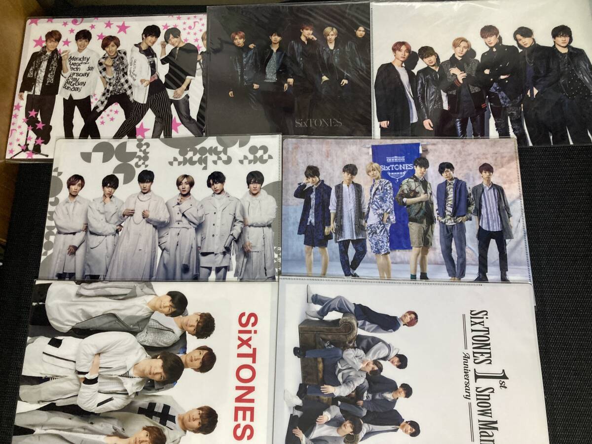 SixTONES　集合　クリアファイル?。伏c(diǎn)セット