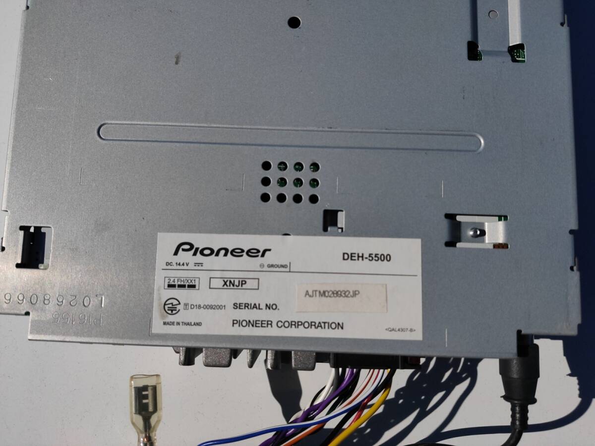  бесплатная доставка Bluetooth установка Carozzeria DEH-5500 1DIN размер CD плеер USB/AUX[ б/у ]