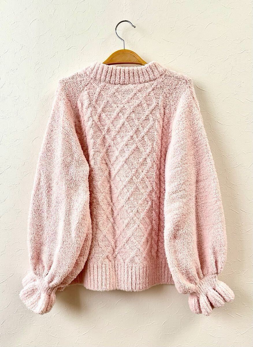 未使用 ナルエー Les secrets by Laduree ドゥスールセットアップ モールニット パジャマ ルームウェア Narue ラデュレ_画像2