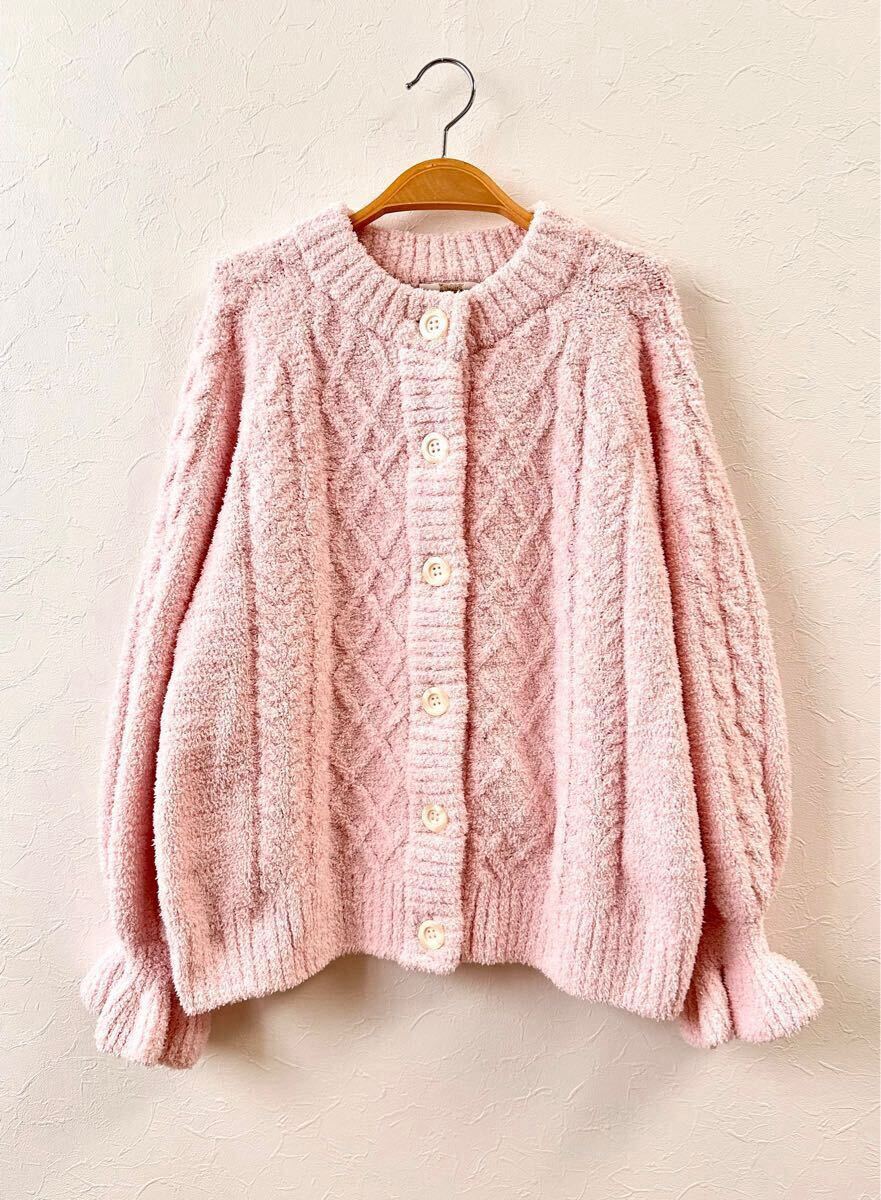 未使用 ナルエー Les secrets by Laduree ドゥスールセットアップ モールニット パジャマ ルームウェア Narue ラデュレ_画像1