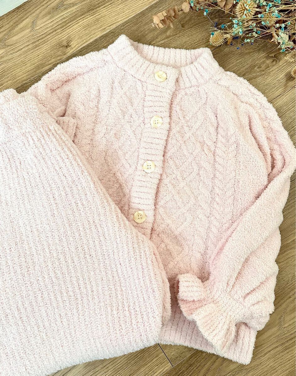 未使用 ナルエー Les secrets by Laduree ドゥスールセットアップ モールニット パジャマ ルームウェア Narue ラデュレ_画像4