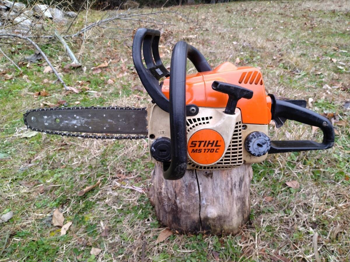 ジャンク】STIHL MS170CーE スチール チェーンソー エルゴ ジャンク】STIHL MS170CーE スチール チェーンソー エルゴ