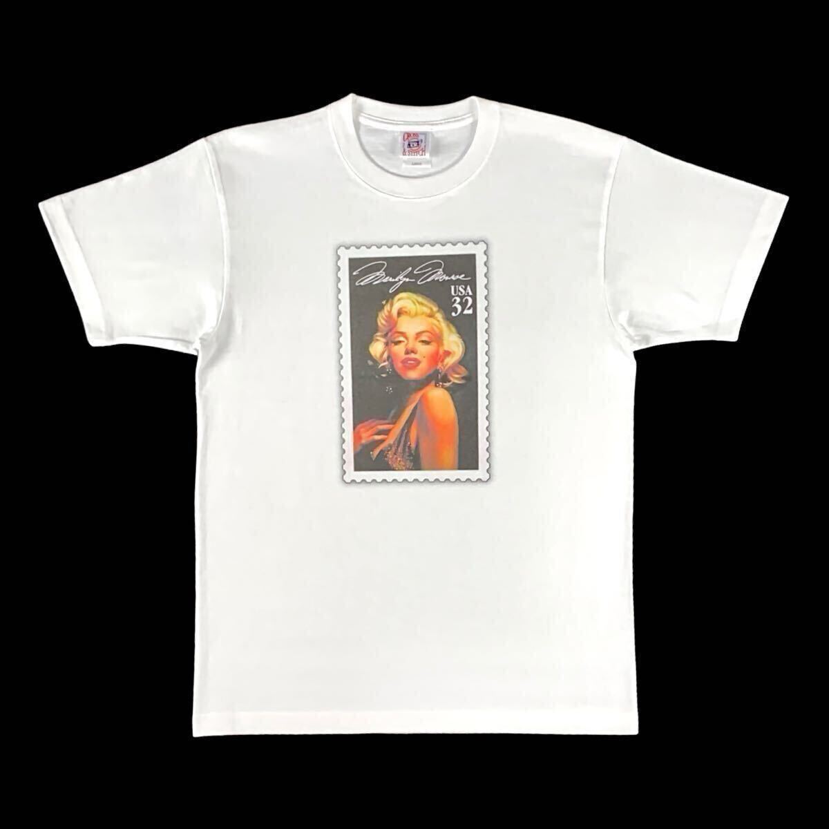  новый товар Marilyn Monroe 50 годы Hollywood sexy g лама las Blond фильм женщина super retro марка штамп футболка большой размер XL(LL)