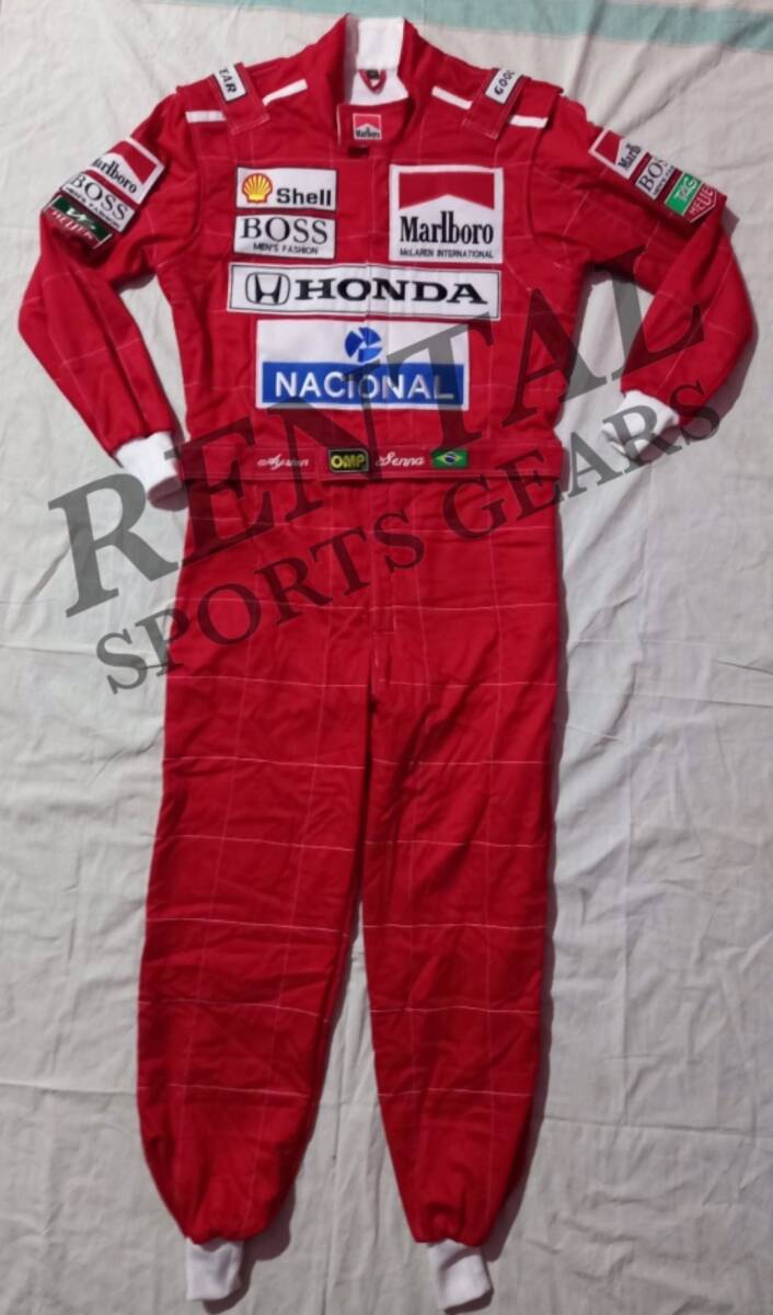 海外 送料込み 　高品質　アイルトン・セナ　1991　F1 レーシングスーツ　サイズ各種　レプリカ　6