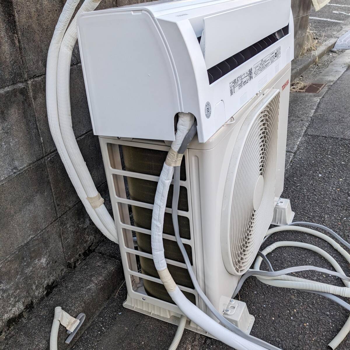 a957 エアコン 東芝 ルームエアコン 2024年制 10畳用 単相100V ホワイト スタンダードモデル RAS-N281M-W 中古