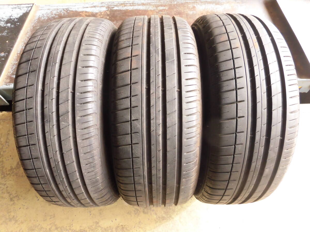 特価SALE 1，000円～◆中古タイヤ 3本◆ミシュラン パイロットスポーツ3 185/55R15 86V(185/55-15)フィット ノート マーチ bB フィアット500
