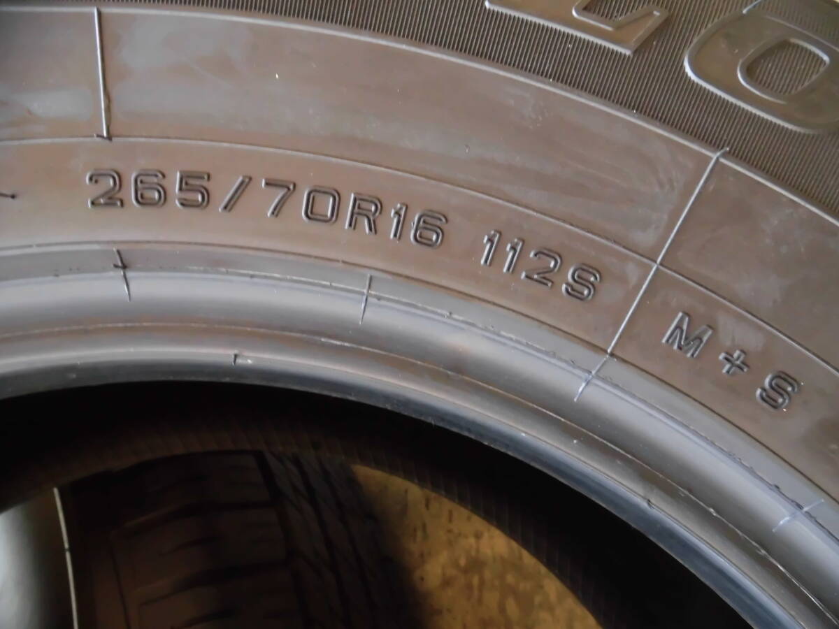 特価!! 新車外し(中古)タイヤ4本◆265/70R16 112S(265/70-16)70ランクル ハイラックスサーフ ランクルプラド 90 70 サファリ パジェロ 車検