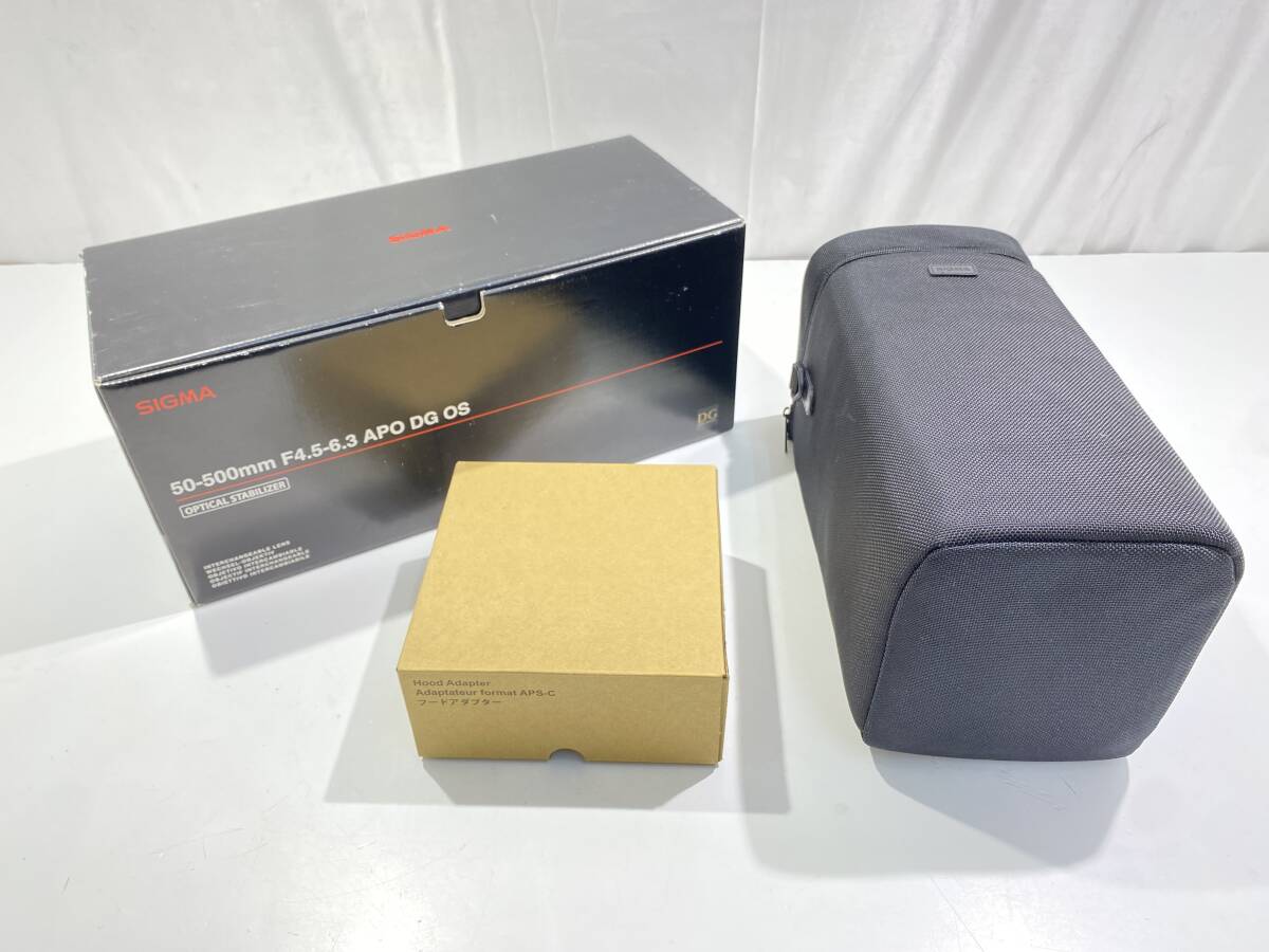 中古品 SIGMA For Canan 50-500mm F4.5-6.3 APO HSM DG OS シグマ キャノン用 望遠レンズ 2010年製 フィルターサイズ95