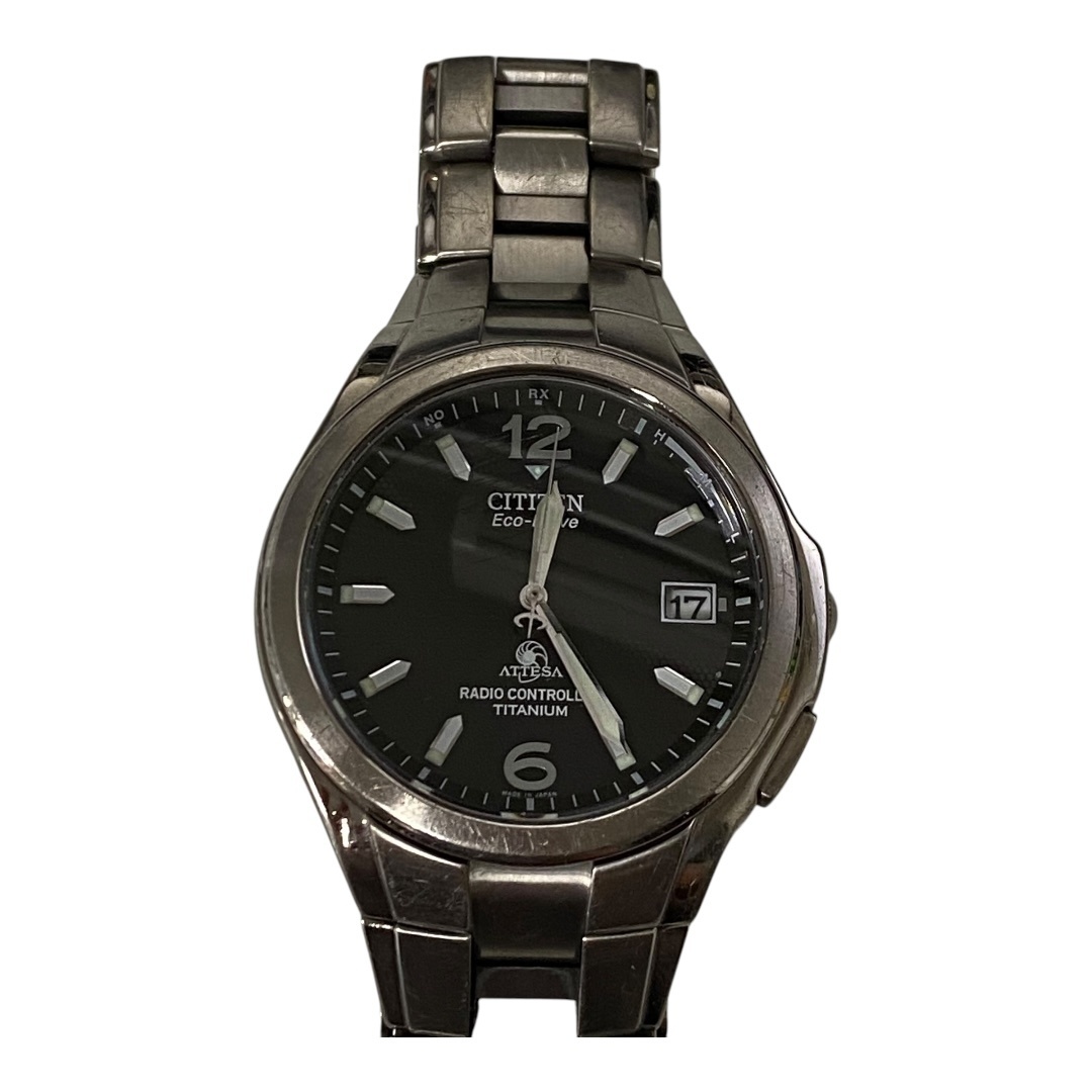 中古品】CITIZEN ATTESA シチズン エコドライブ 文字盤ブラック