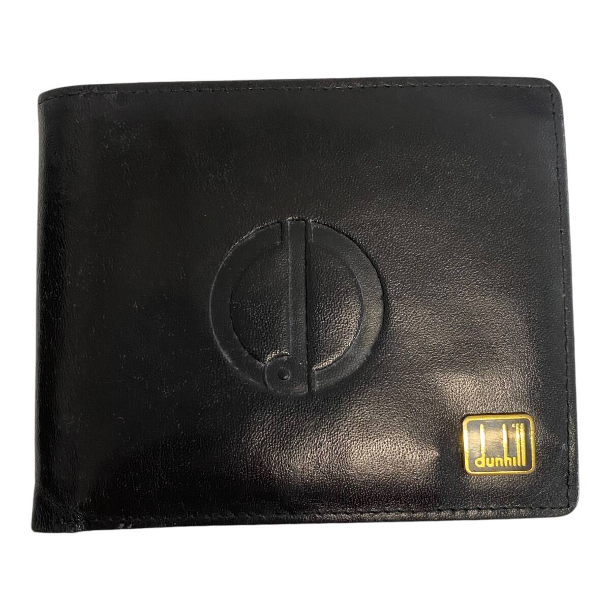 【中古品】 dunhill ダンヒル　札入れ 二つ折り財布 ウォレットケース ブラック ブランド S74647RK