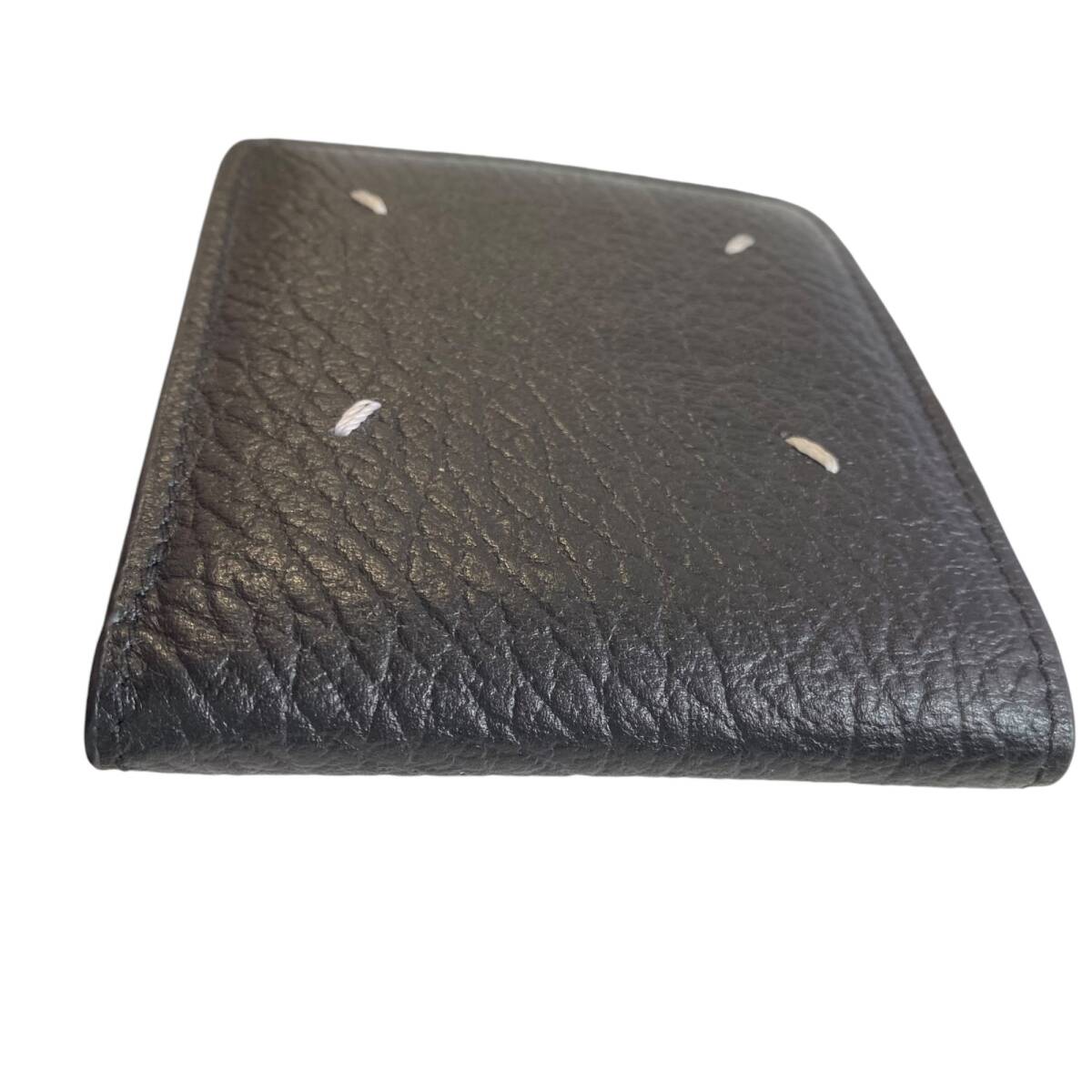 【中古品】Maison Margiela メゾンマルジェラ 2つ折り財(cái)布 ブラック 小銭入れなし メンズ財(cái)布 箱あり L76423RK