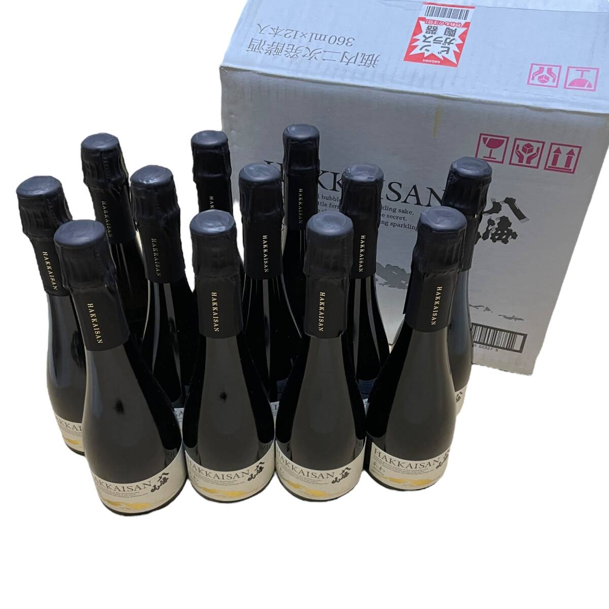 ◆未開栓◆ 八海山 あわ スパークリング 清酒 発泡性 瓶内二次発酵酒 13％ 360ml 12本 ◆配送先：神奈川県限定◆ J76368NL