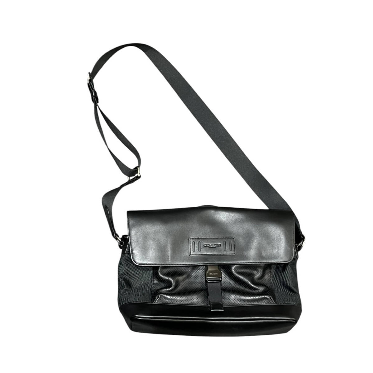 ■中古品■COACH コーチ ショルダーバッグ ブラック系 本體のみ ZE2061Z