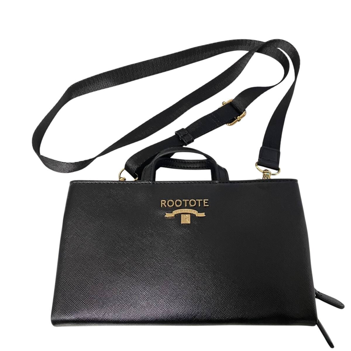 【未使用品】ROOTOTE ルートート ミニトート ショルダー ウォレット ブラック 黒 レディース バッグ kyA11809RO