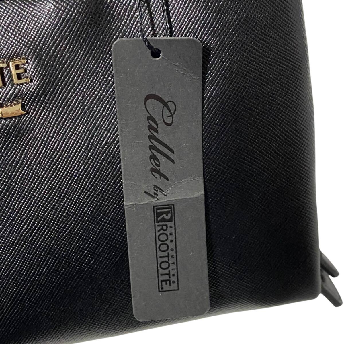 【未使用品】ROOTOTE ルートート ミニトート ショルダー ウォレット ブラック 黒 レディース バッグ kyA11809RO