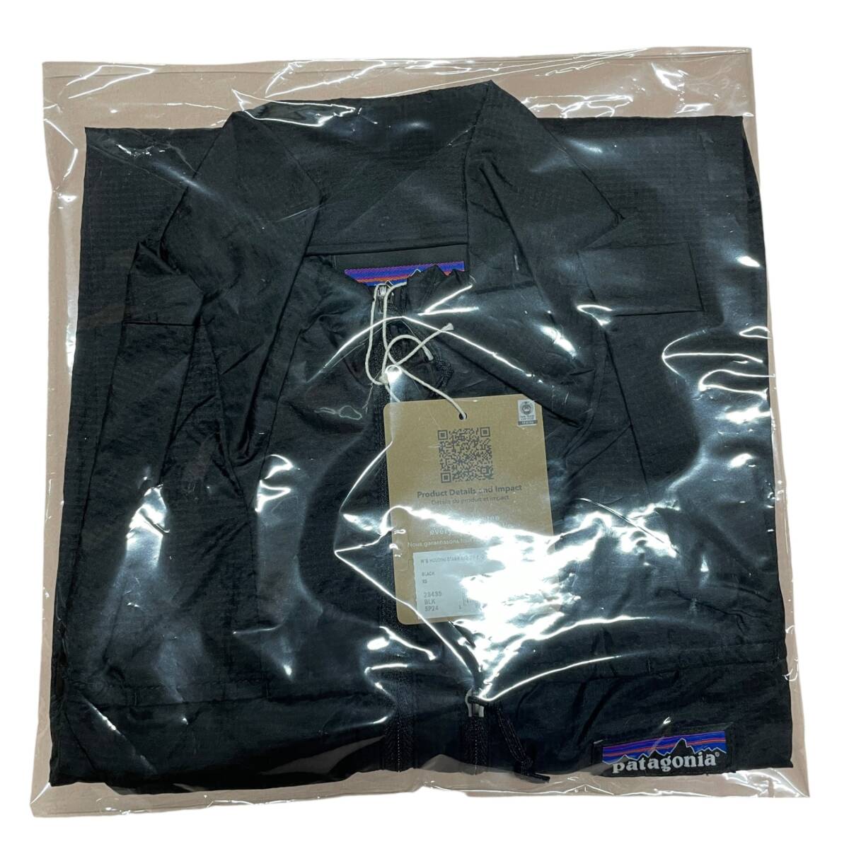 ◆未開封品◆ patagonia パタゴニア ウィメンズ・フーディニ・スタッシュ・1/2ジップ・プルオーバー 23435 ブラック ナイロン XS V77208NB