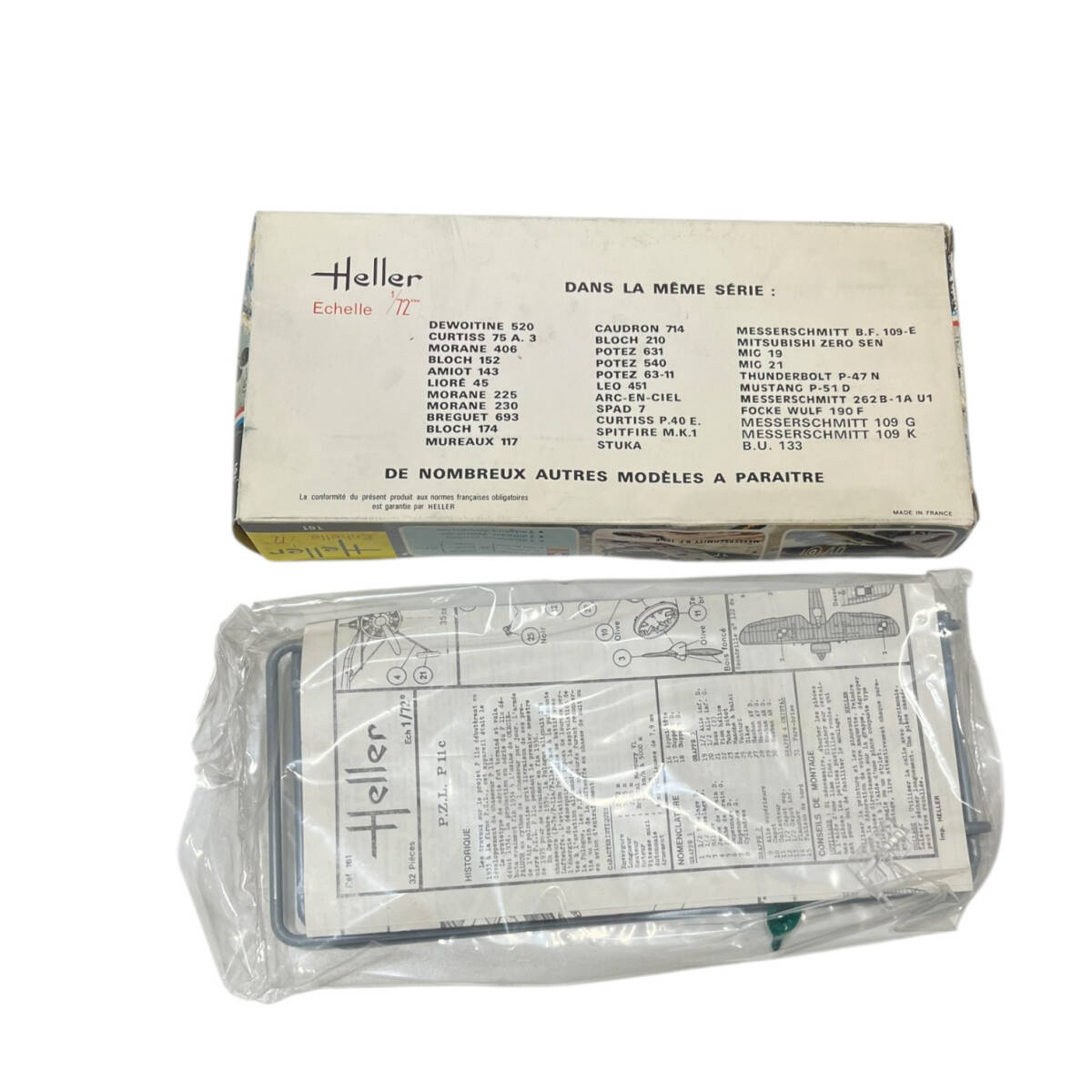 # не использовался товар #Heller 1/72 пластиковая модель P.Z.L.P.II c ZE2509Z