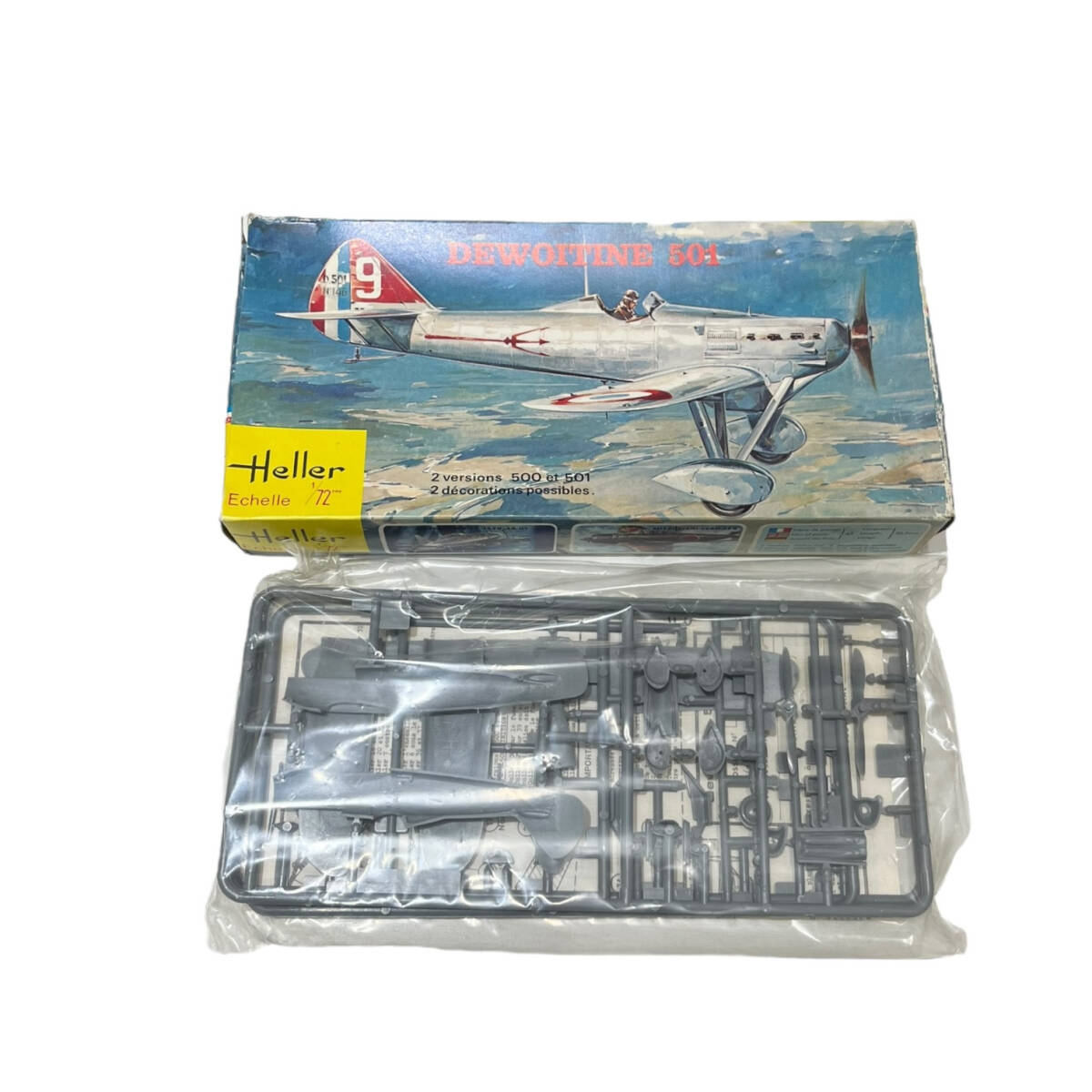 # не использовался товар #Heller 1/72 пластиковая модель DEWOITINE 501 ZE2508Z