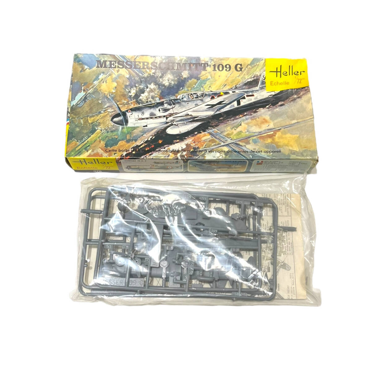 # не использовался товар #Heller 1/72 пластиковая модель MESSERSCHMITT 109 G ZE2510Z