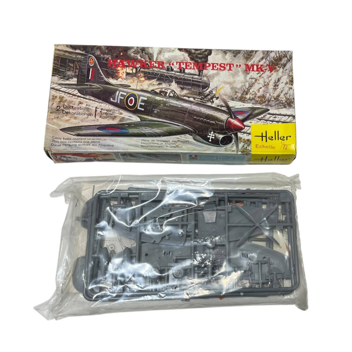 # не использовался товар #Heller 1/72 пластиковая модель HAWKER TEMPEST MK-V ZE2505Z